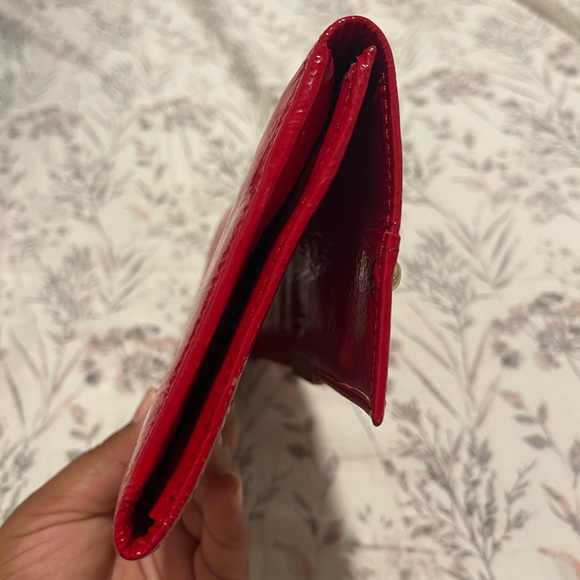 Jimmy Choo Red Leather Clutch